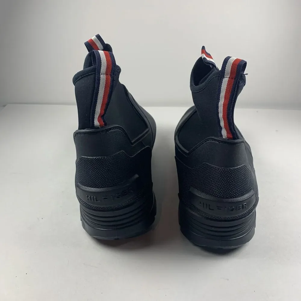 Tommy Hilfiger Candid Rain Boots Women's 10‎ Navy Casual Pull-On Ankle Boots